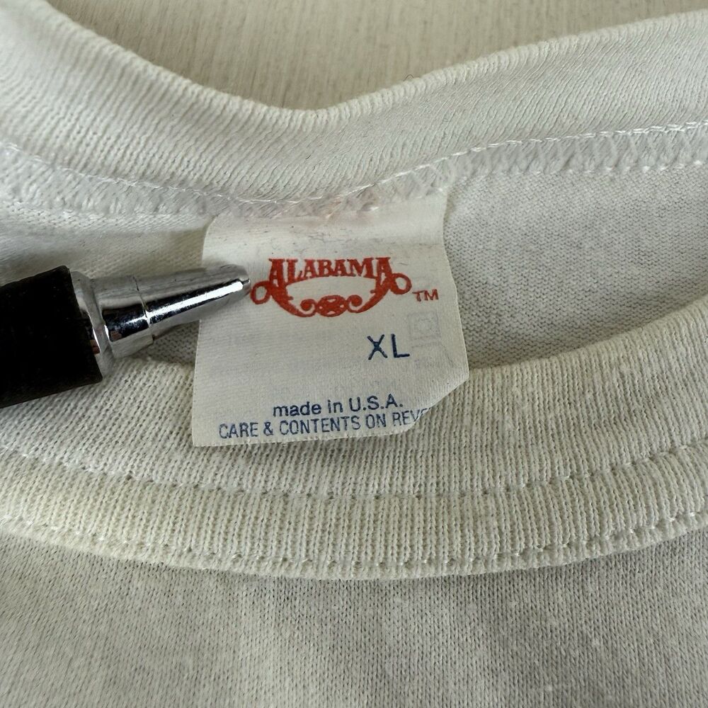 Vintage Sixth Annual Alabama June Jam 1987 Country Concert Shirt Mens XL White - Picture 9 of 16